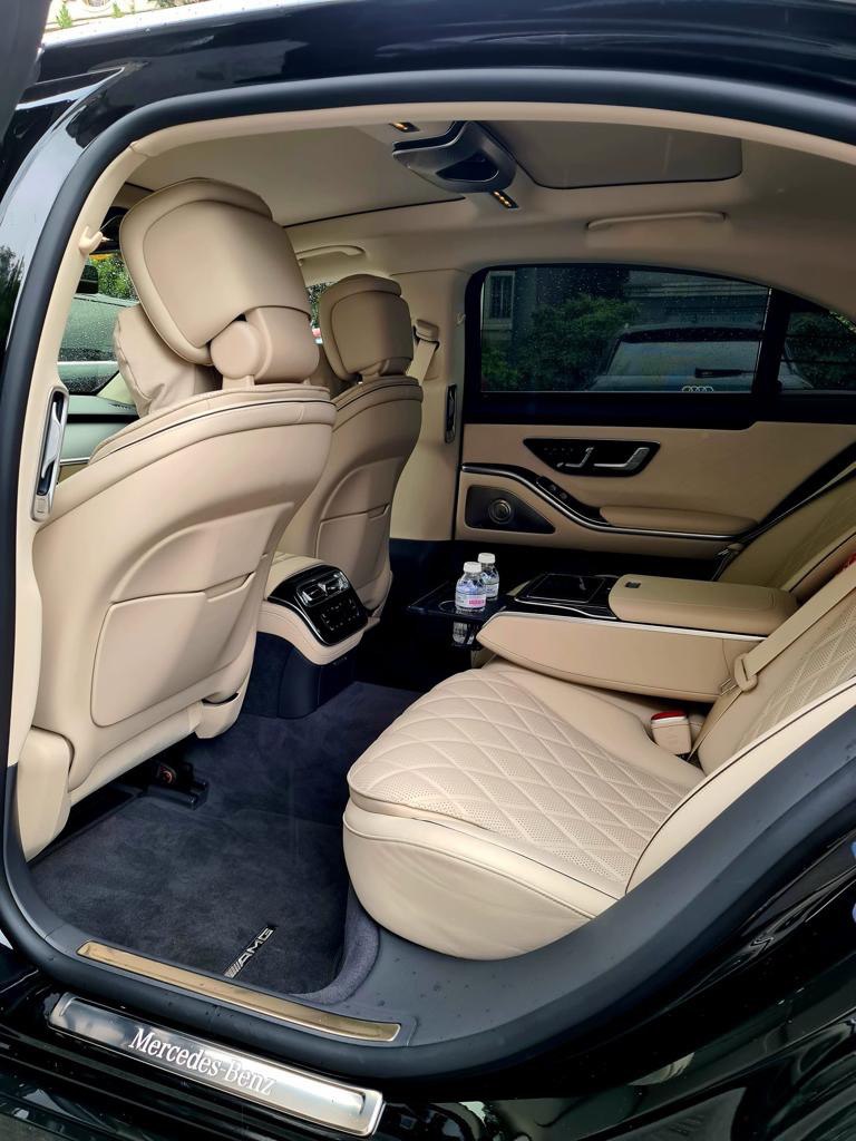 Auto interior seat, salon of Mercedes S 350